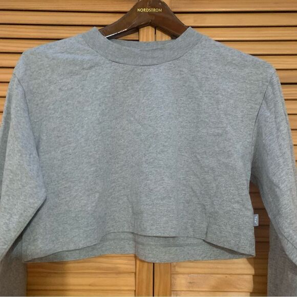 Aritzia Tna long sleeve crop gray size small - Picture 3 of 6